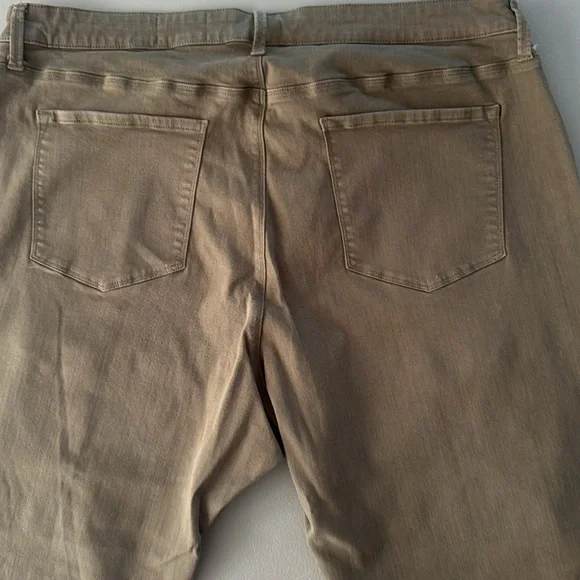 Olive Green Cargo Pants with Zipper Pockets cosmic blue love - Picture 5 of 5